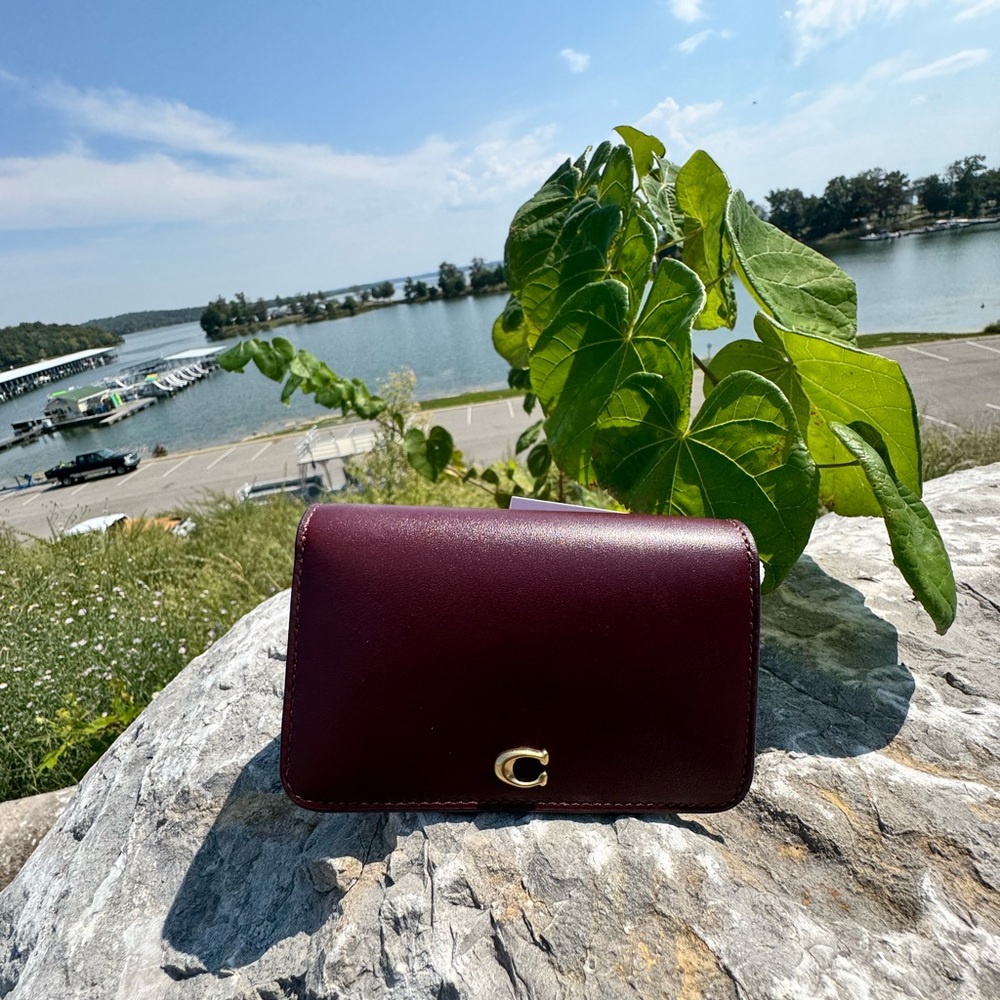Elegant Burgundy Coach Women's Wallet